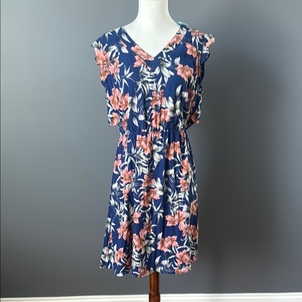 41 Hawthorn Floral Blue Dress